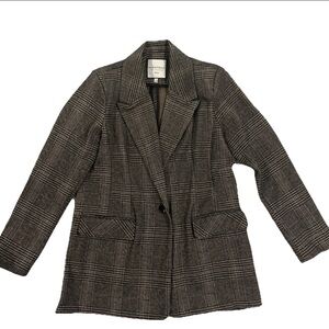 Bagatelle Women’s Plaid Blazer Jacket Size Large